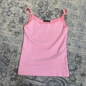 Brandy longline pink pinstripe skylar tank